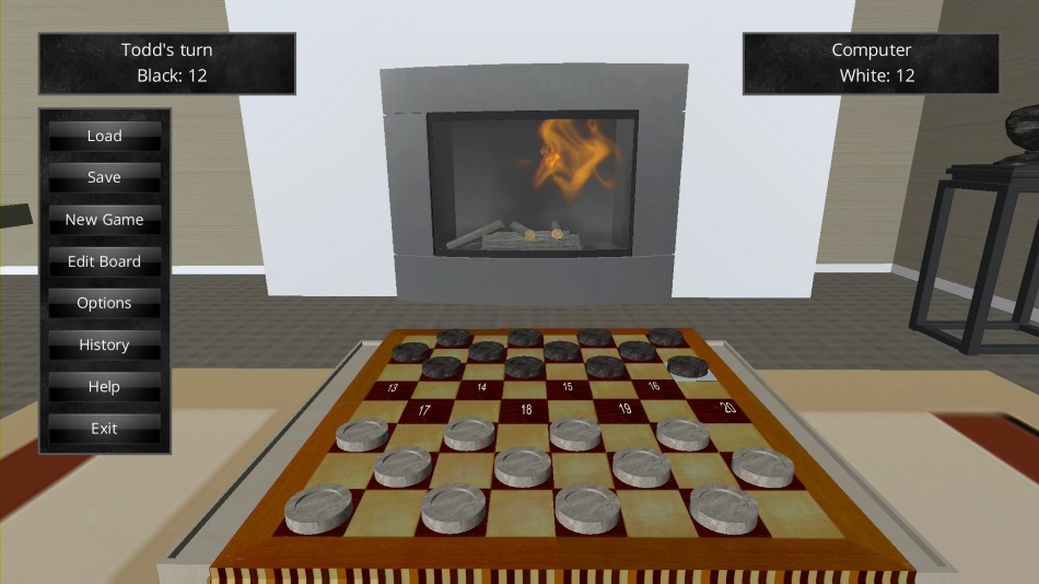 3D Checkers Screenshot