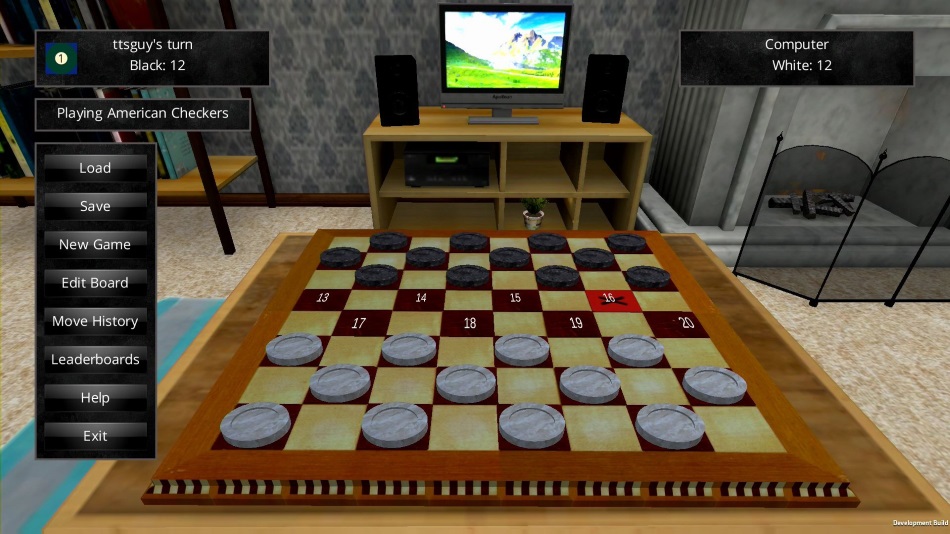 3D Checkers Screenshot